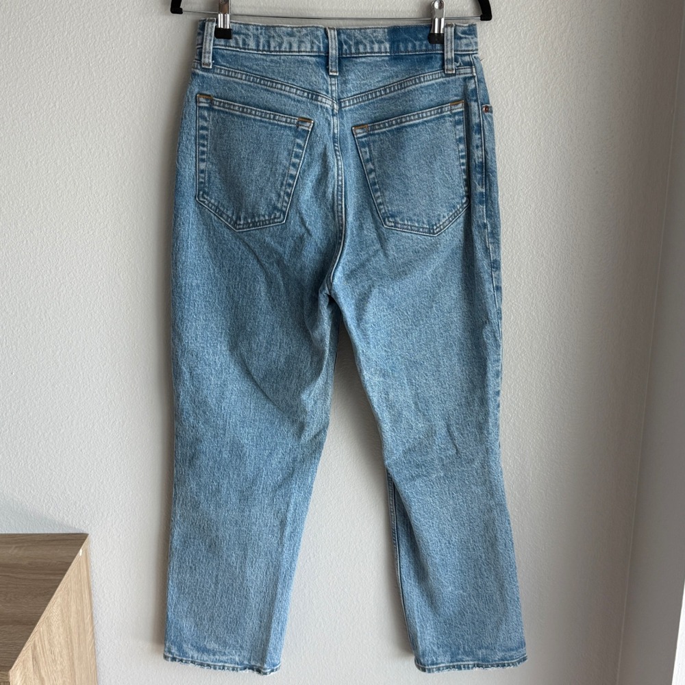Abercrombie Fitch The 90s Straight Ultra High Rise Curve Love Light Size 29 8xs - Picture 4 of 7